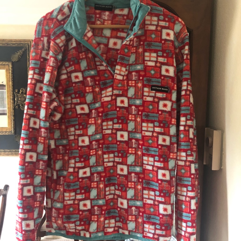 Southern marsh Christmas pullover